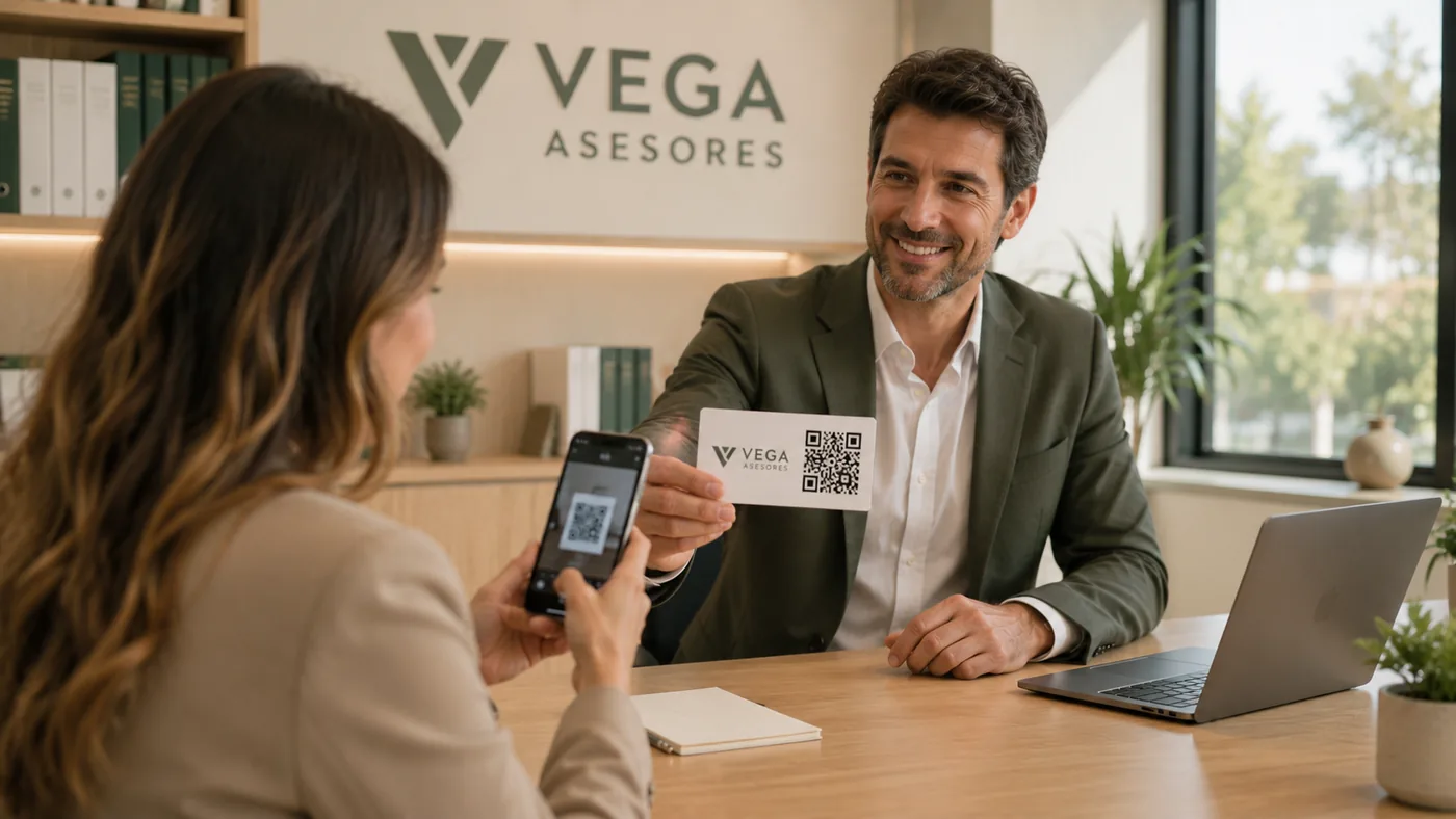 Cliente escaneando el QR en despachos y autónomos